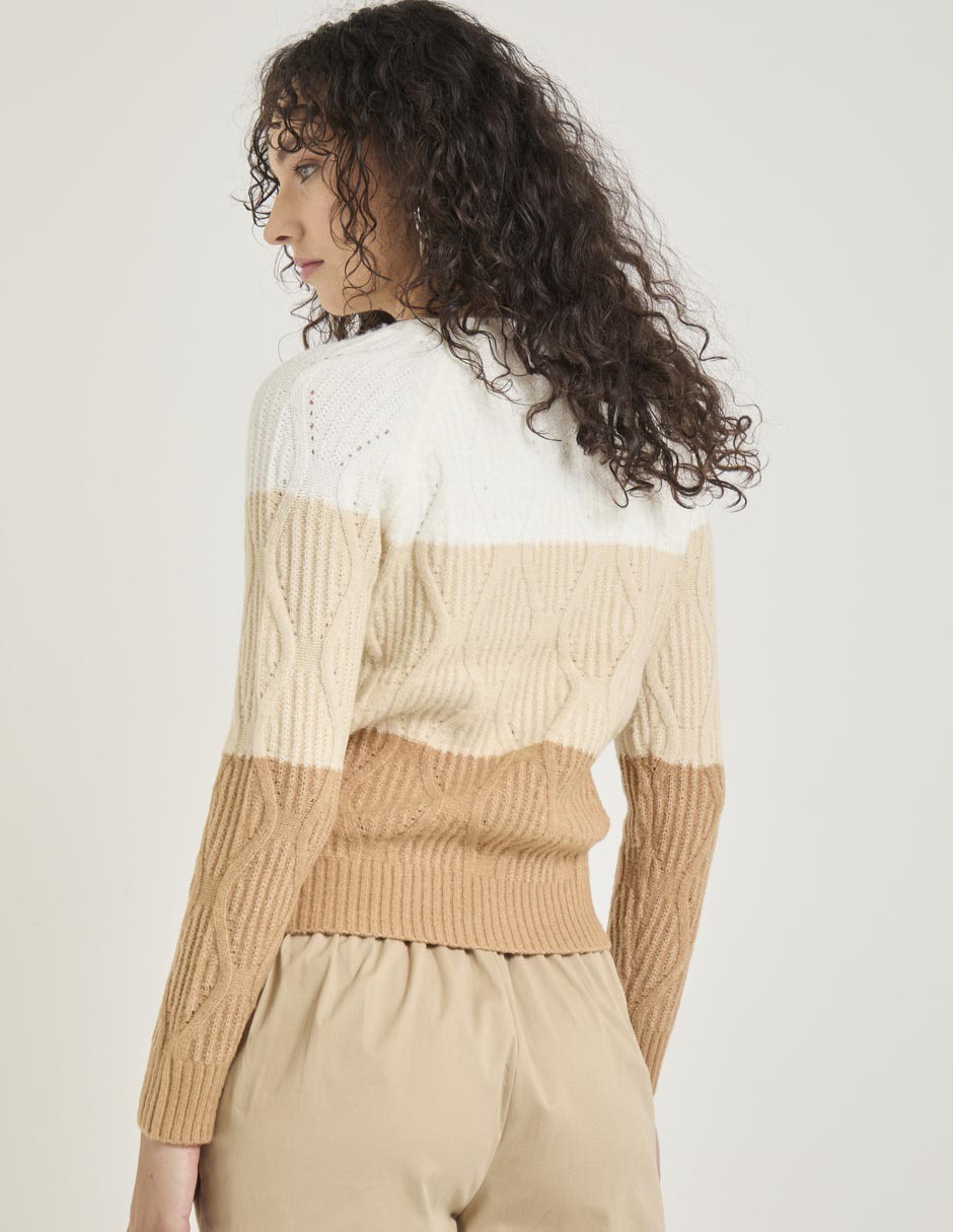 Suéter cuello redondo para mujer 2