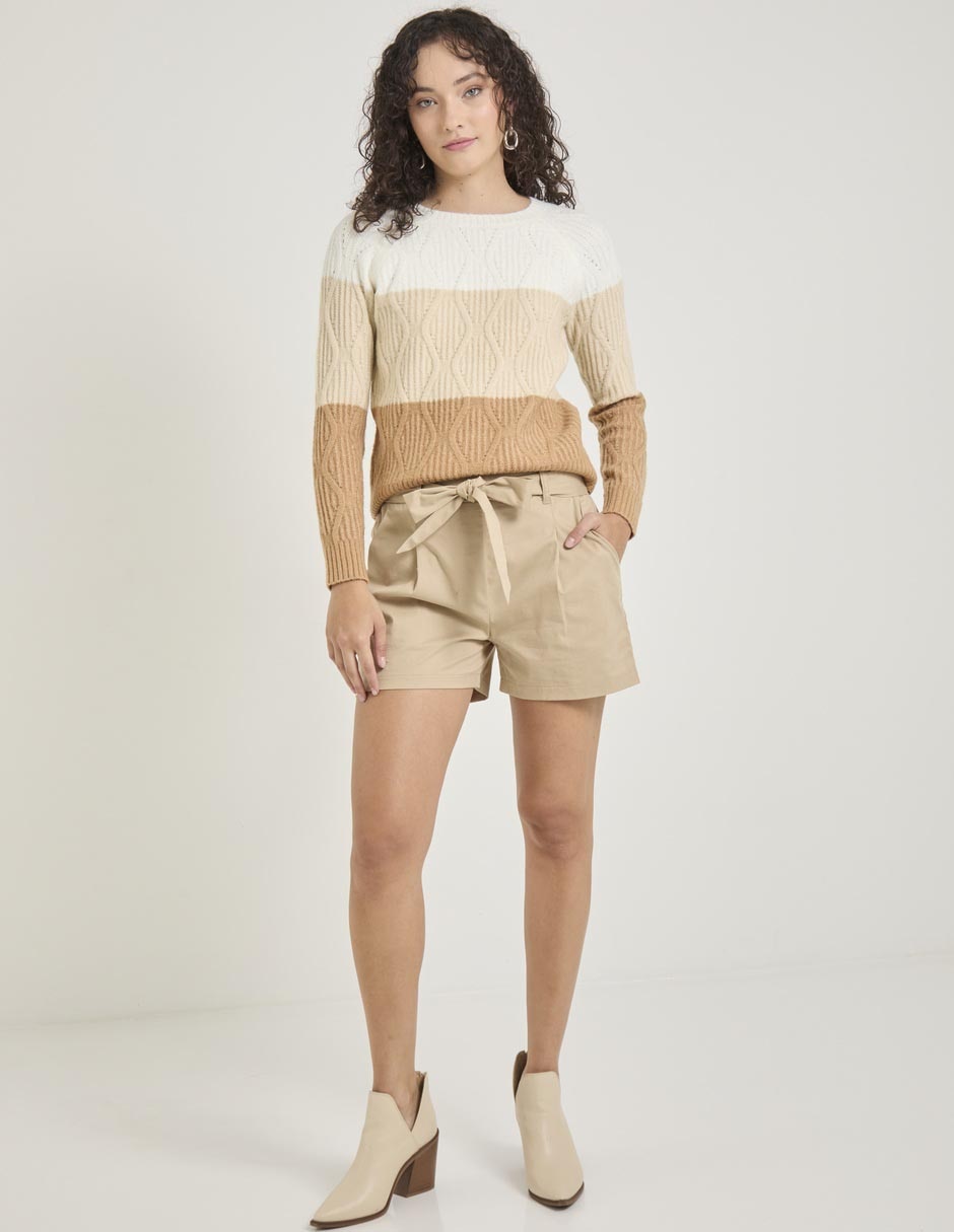 Suéter cuello redondo para mujer 3