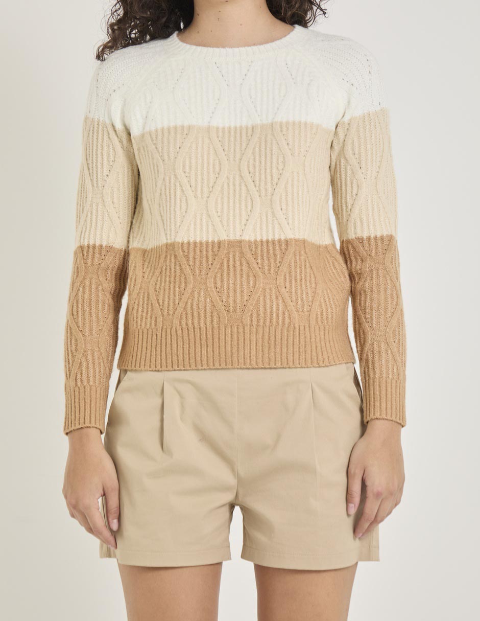 Suéter cuello redondo para mujer 5
