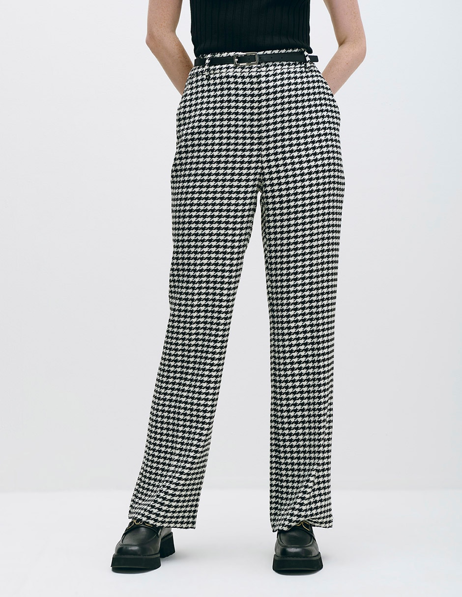 Pantalón de vestir straight para mujer Pantalón de vestir straight para mujer