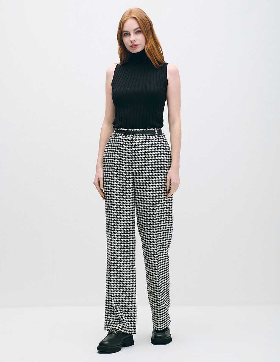Pantalón de vestir straight para mujer 4