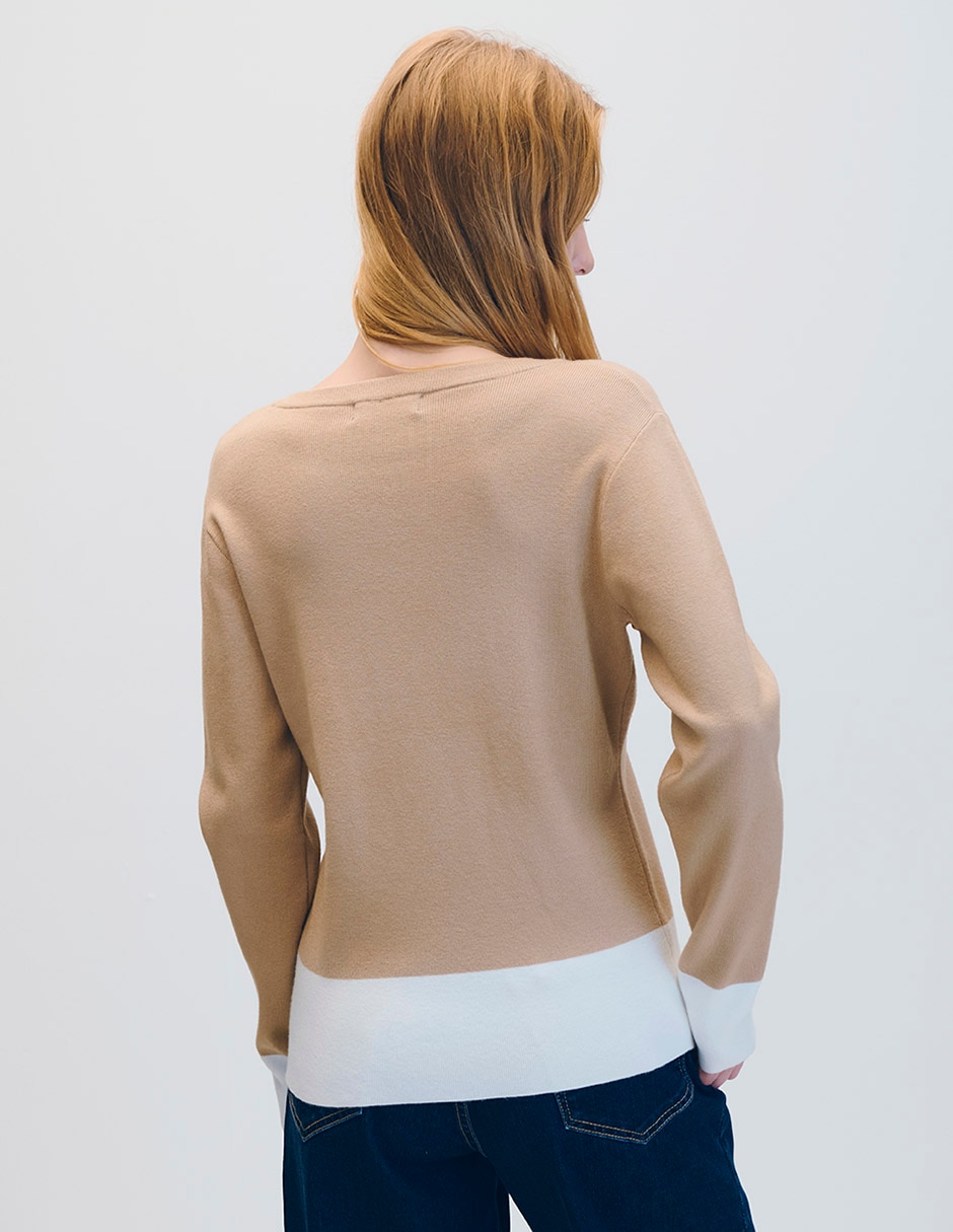 Suéter cuello redondo para mujer 3
