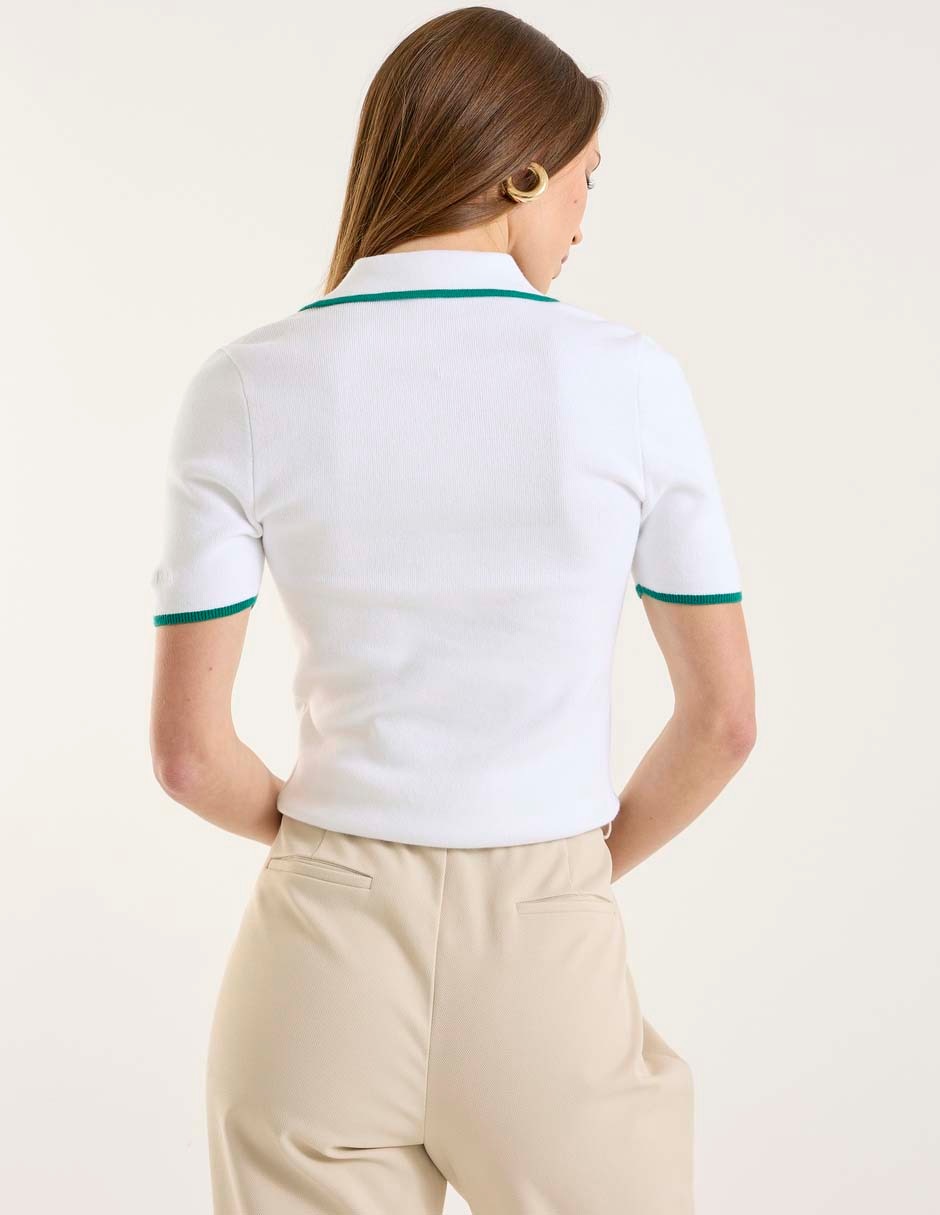 Playera tipo polo para mujer 2