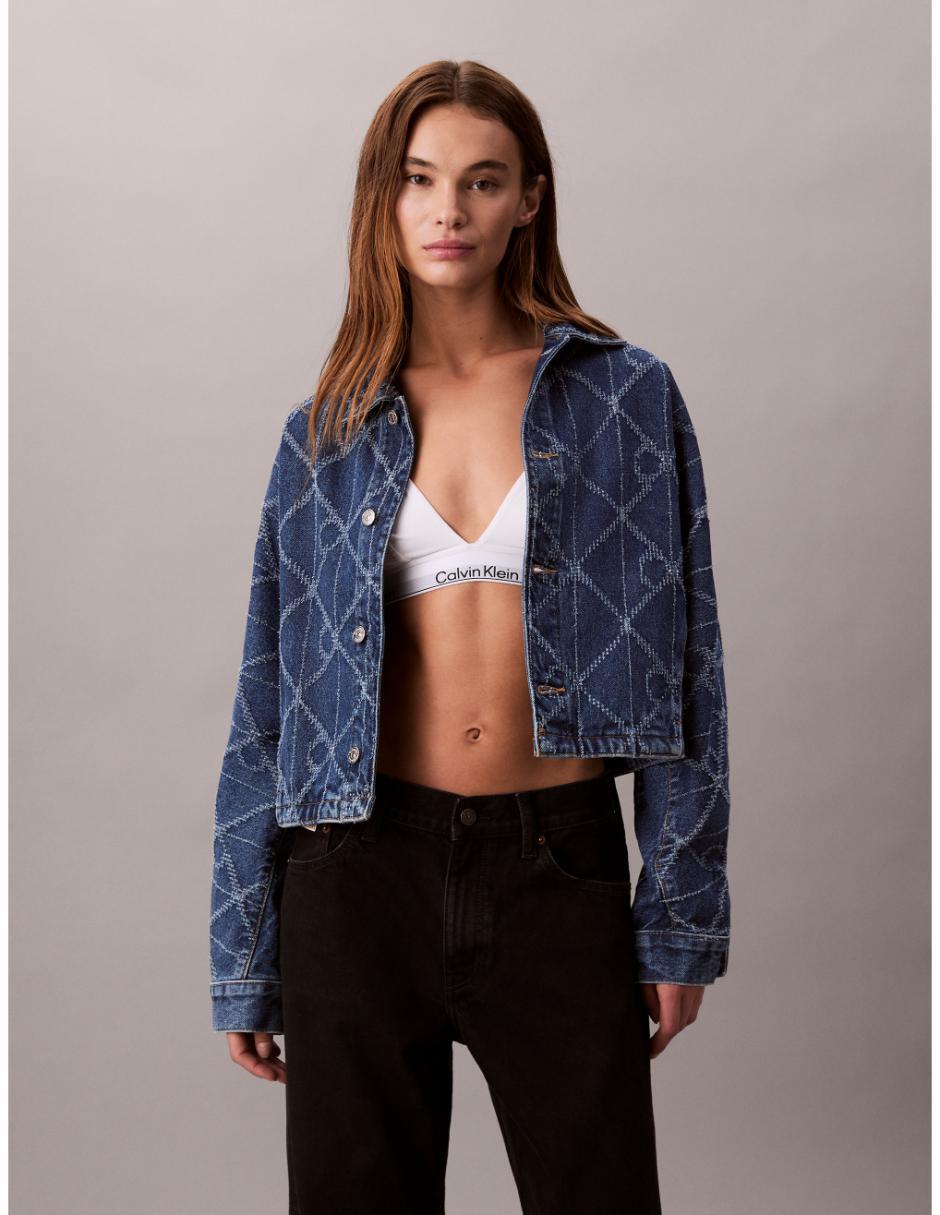 Chamarra denim de algodón para mujer Chamarra denim de algodón para mujer