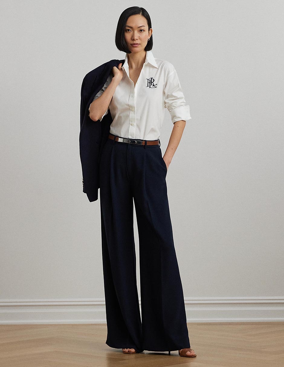 Blusa camisera Lauren Ralph Lauren manga larga para mujer 3