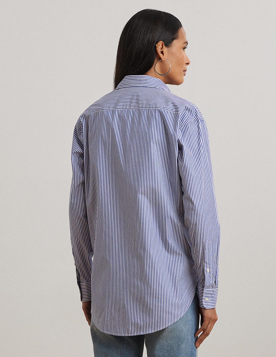 Blusa camisera Lauren Ralph Lauren manga larga para mujer 2