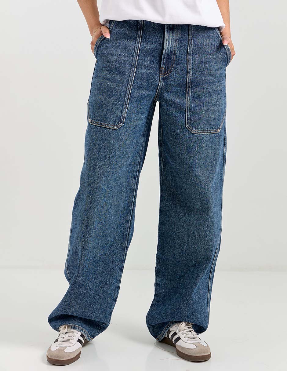 Jeans relaxed baggy para mujer