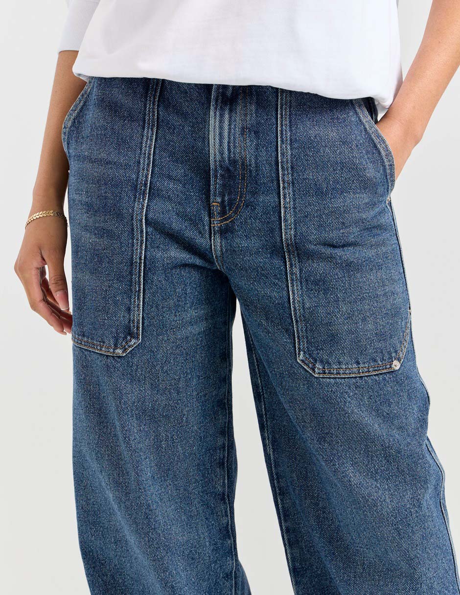 Jeans relaxed baggy para mujer 4