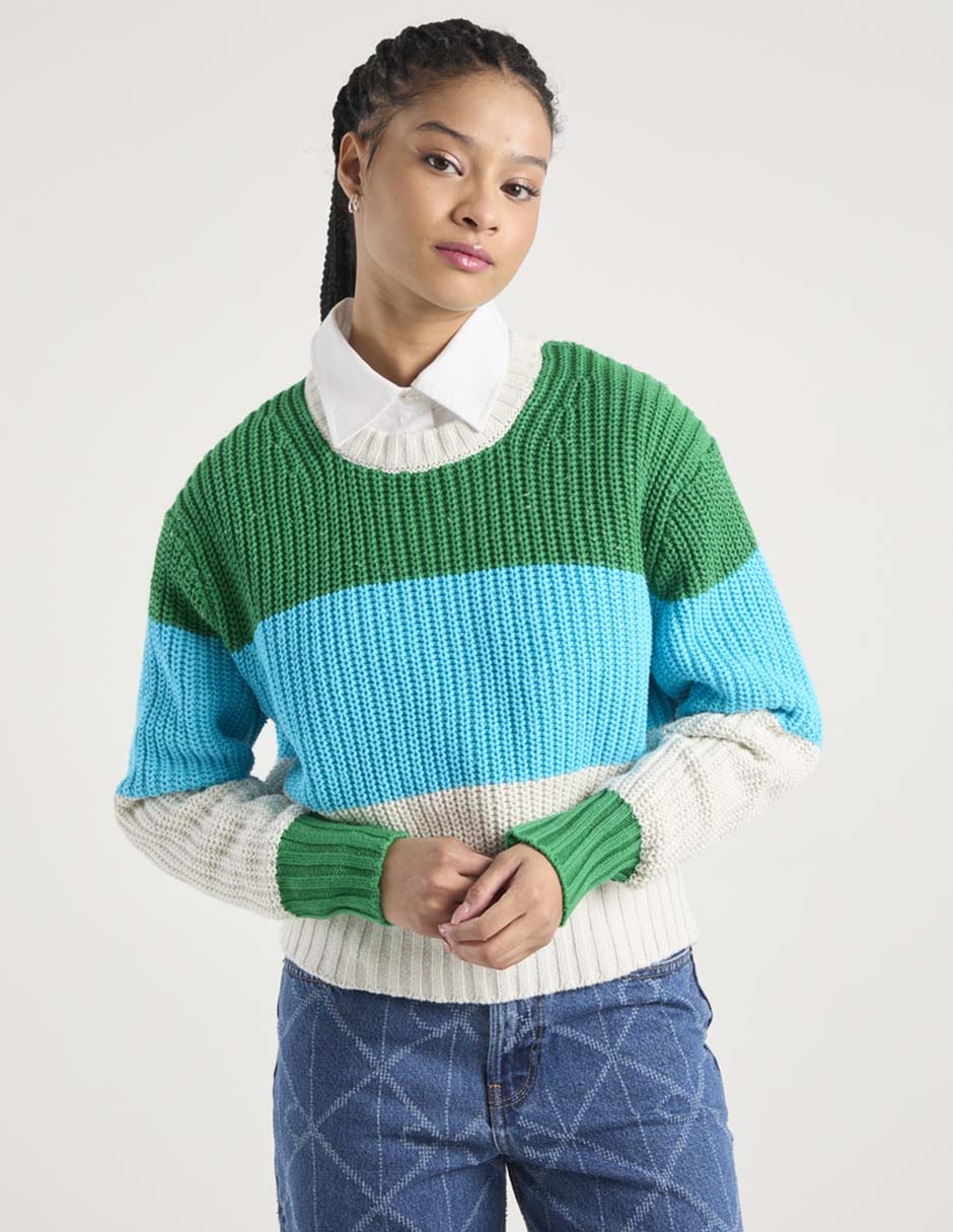 Suéter cuello redondo para mujer Suéter cuello redondo para mujer