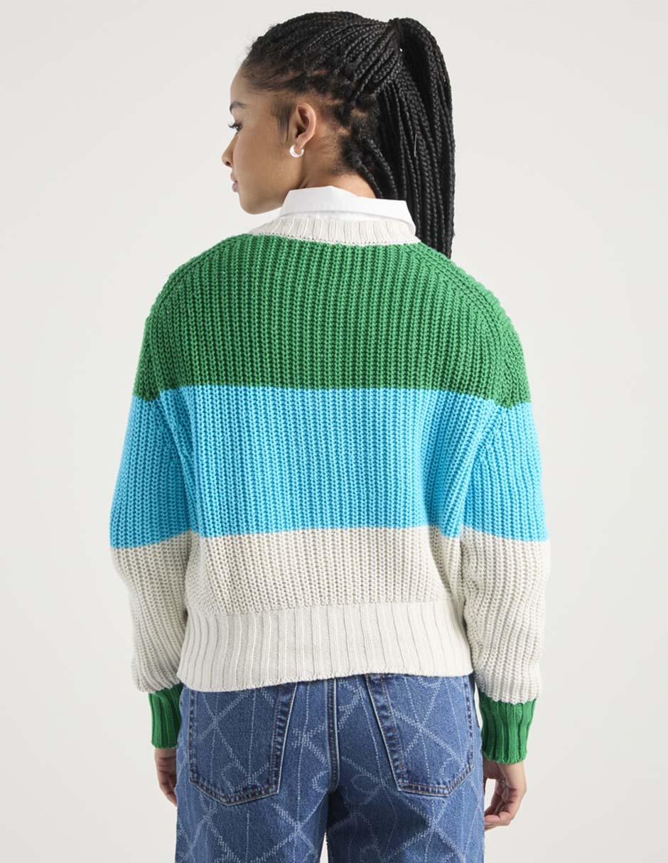 Suéter cuello redondo para mujer 2