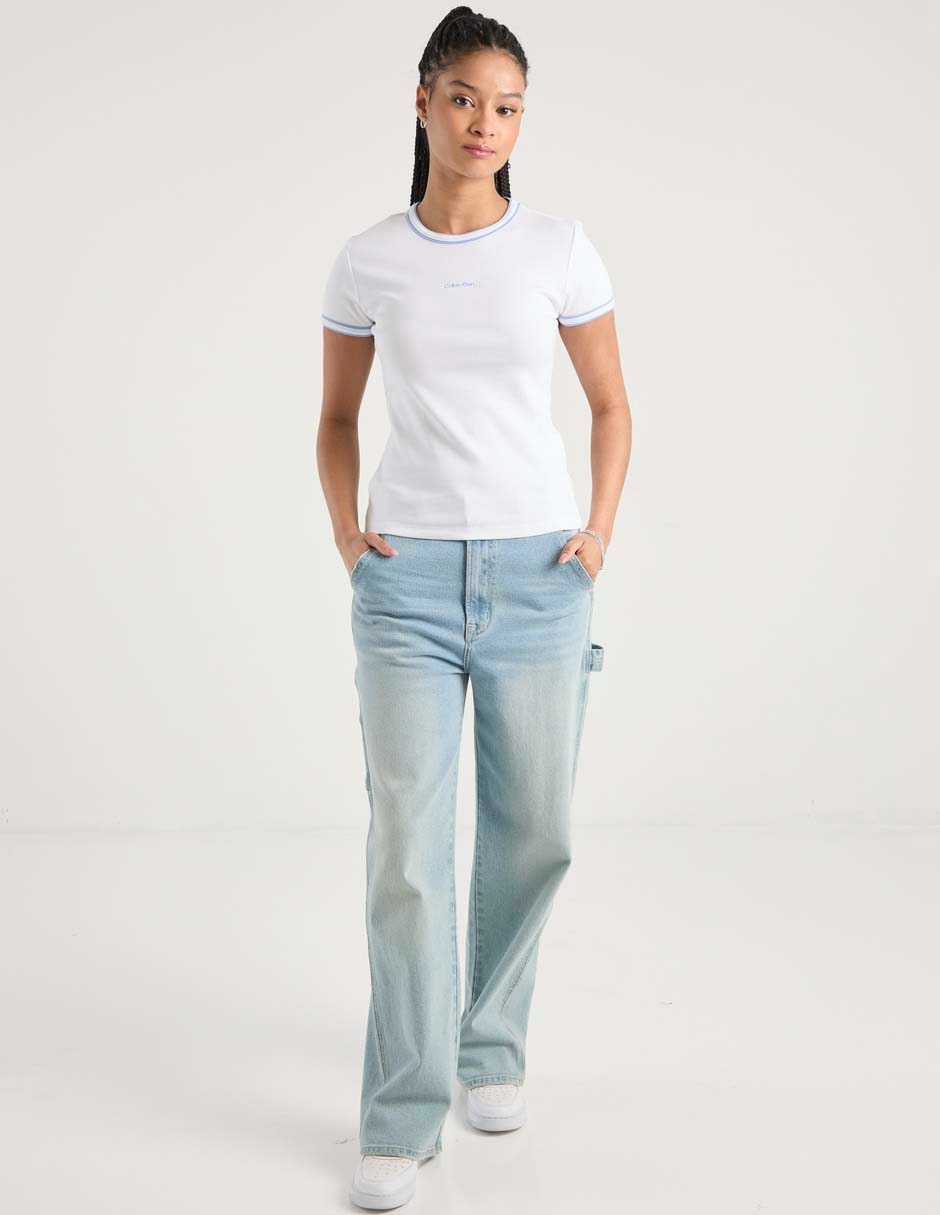 Playera manga corta cuello redondo para mujer 3