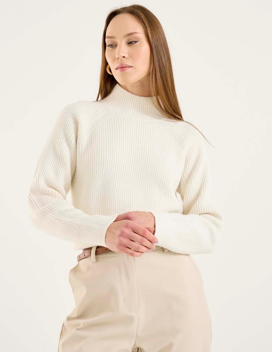 Suéter Jeans cuello alto para mujer