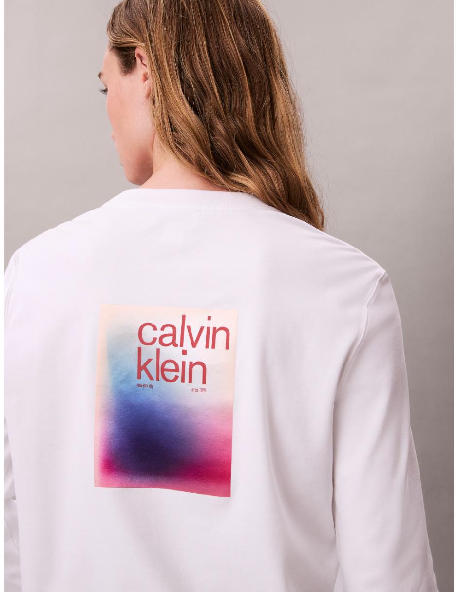 Playera manga larga cuello redondo para mujer 2