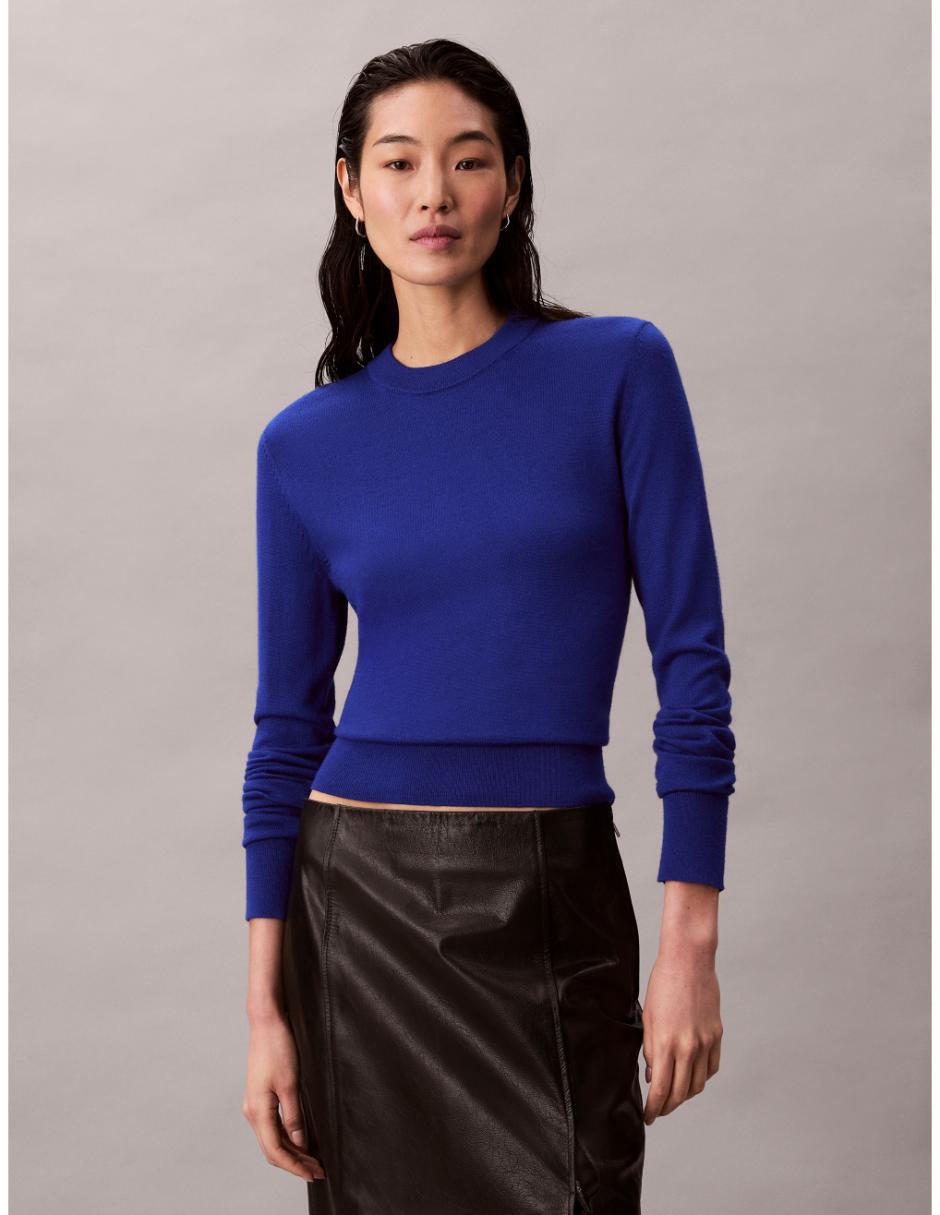 Suéter cuello redondo para mujer 2