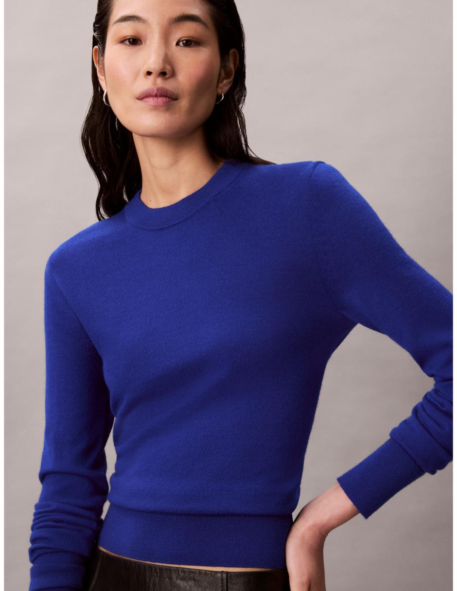 Suéter cuello redondo para mujer 5