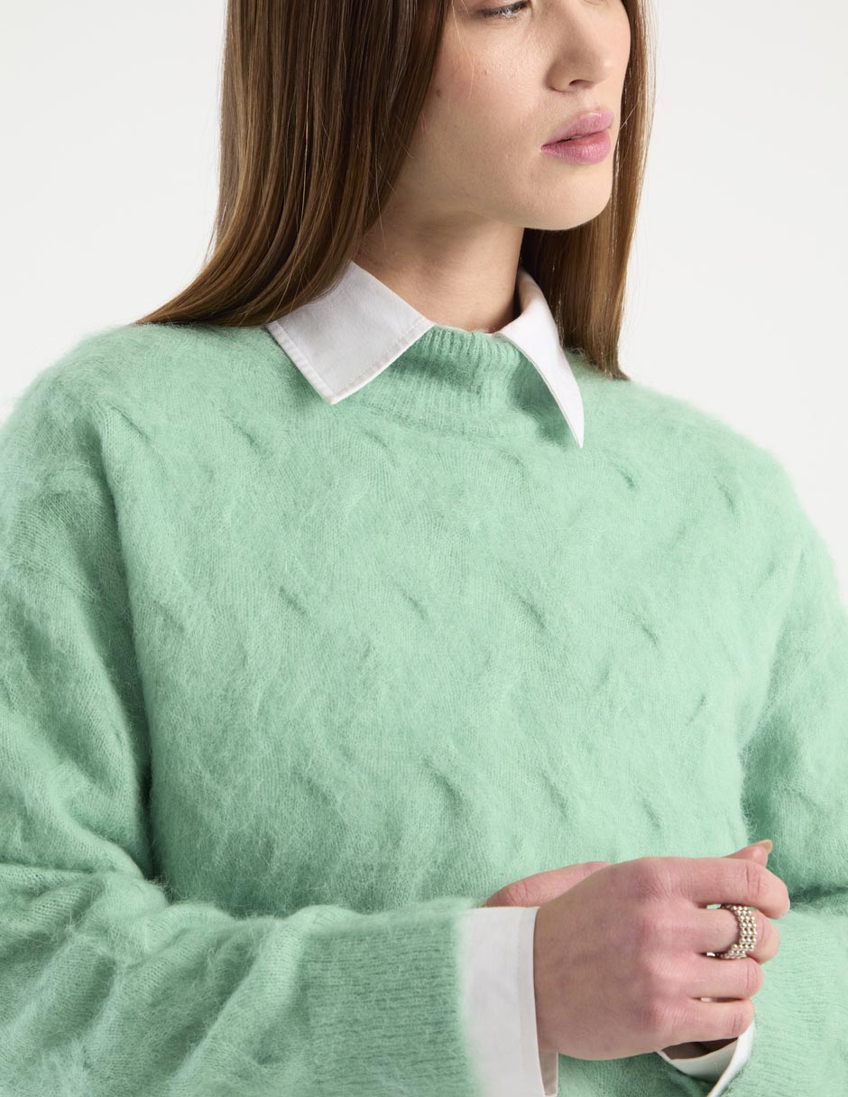 Suéter cuello alto para mujer 4