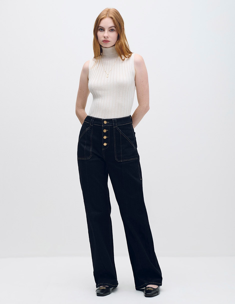 Jeans wide leg para mujer 3