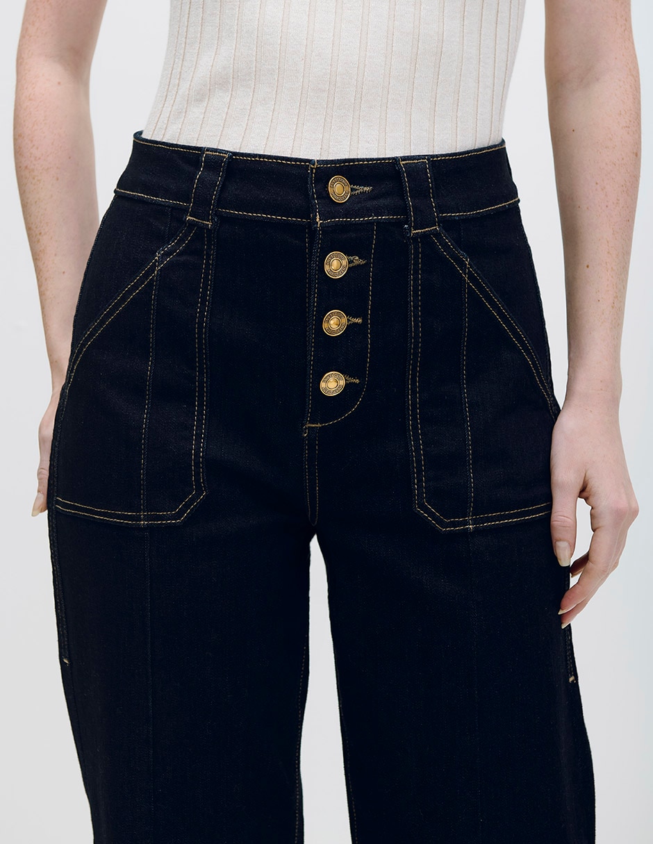Jeans wide leg para mujer 4