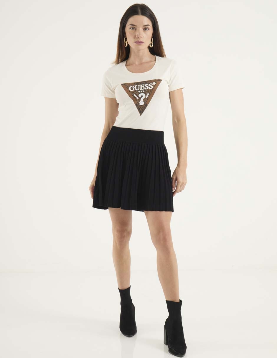 Playera manga corta cuello redondo para mujer 3