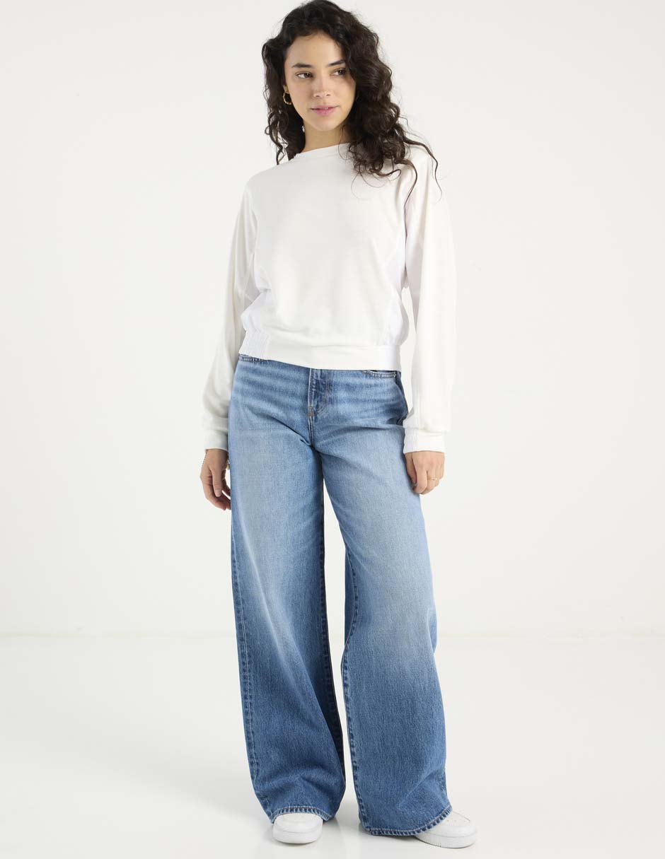 Jeans wide leg para mujer