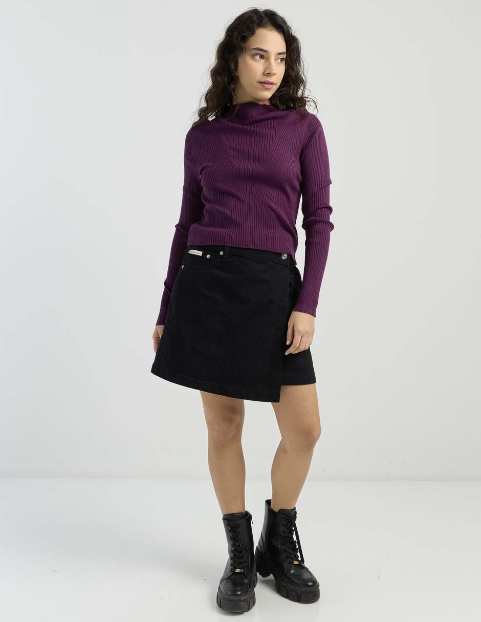 Falda corta Jeans cintura alta 3