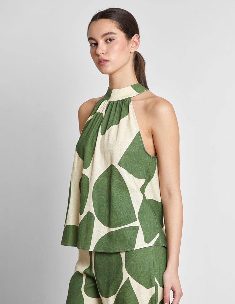 Blusa sin manga para mujer