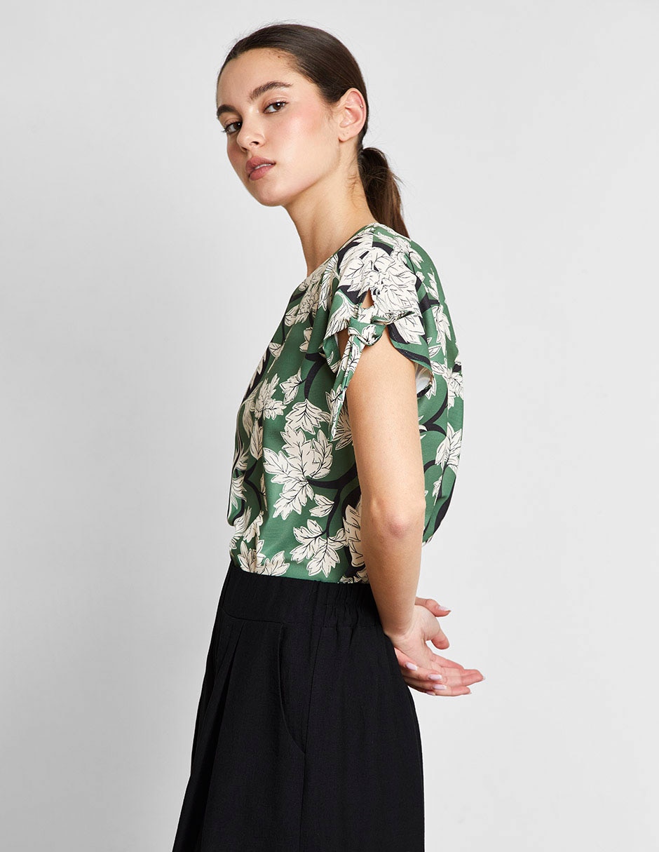 Blusa manga corta para mujer 3