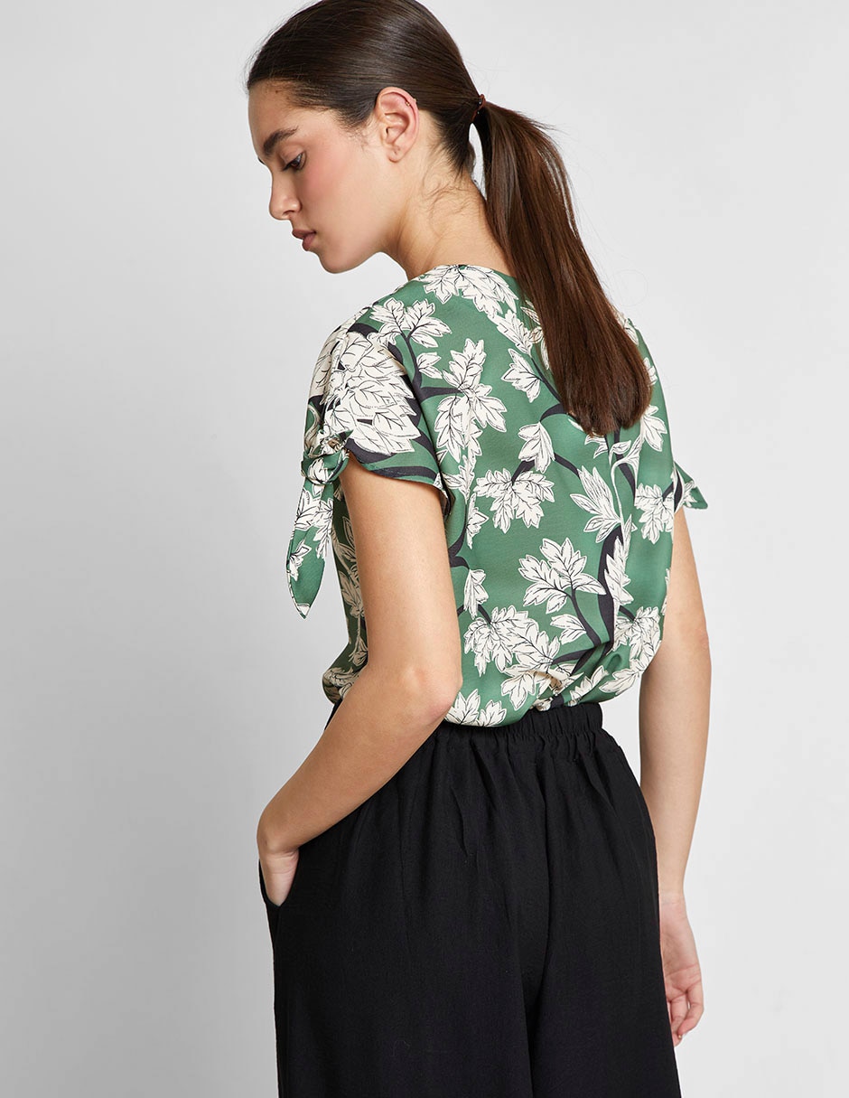 Blusa manga corta para mujer 4