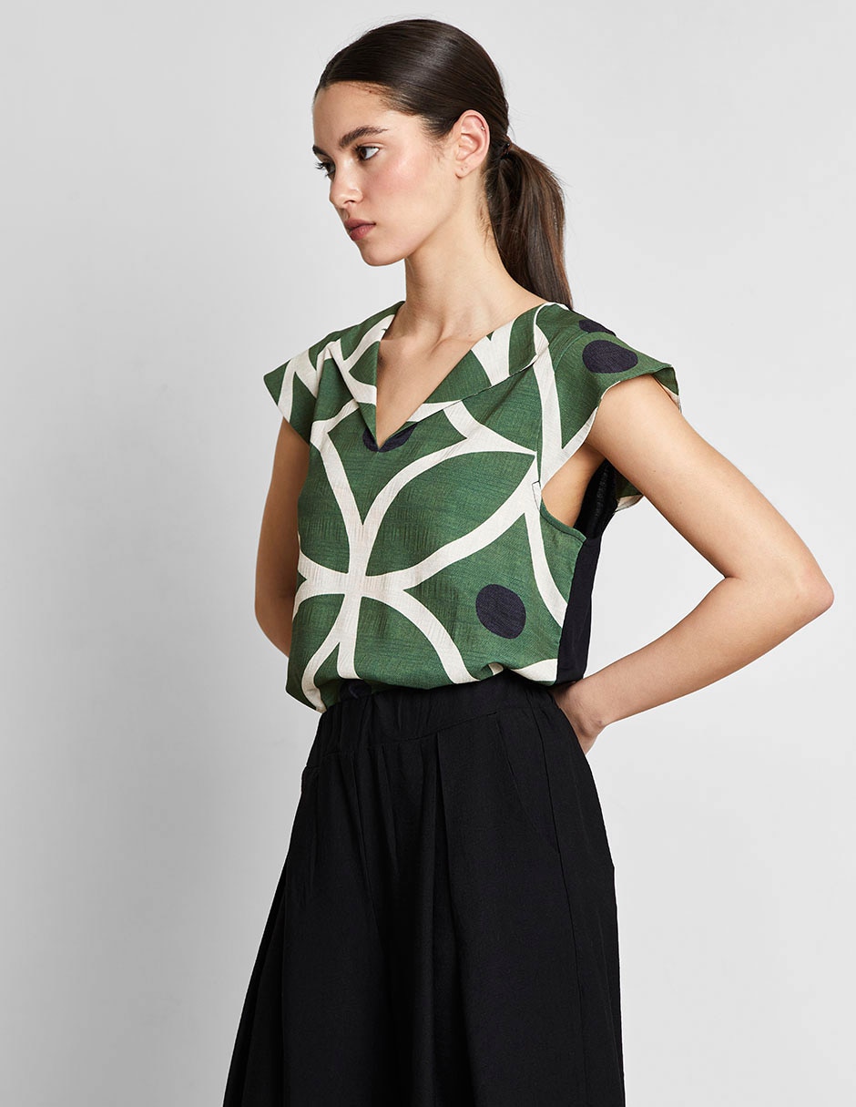 Blusa manga corta para mujer 2