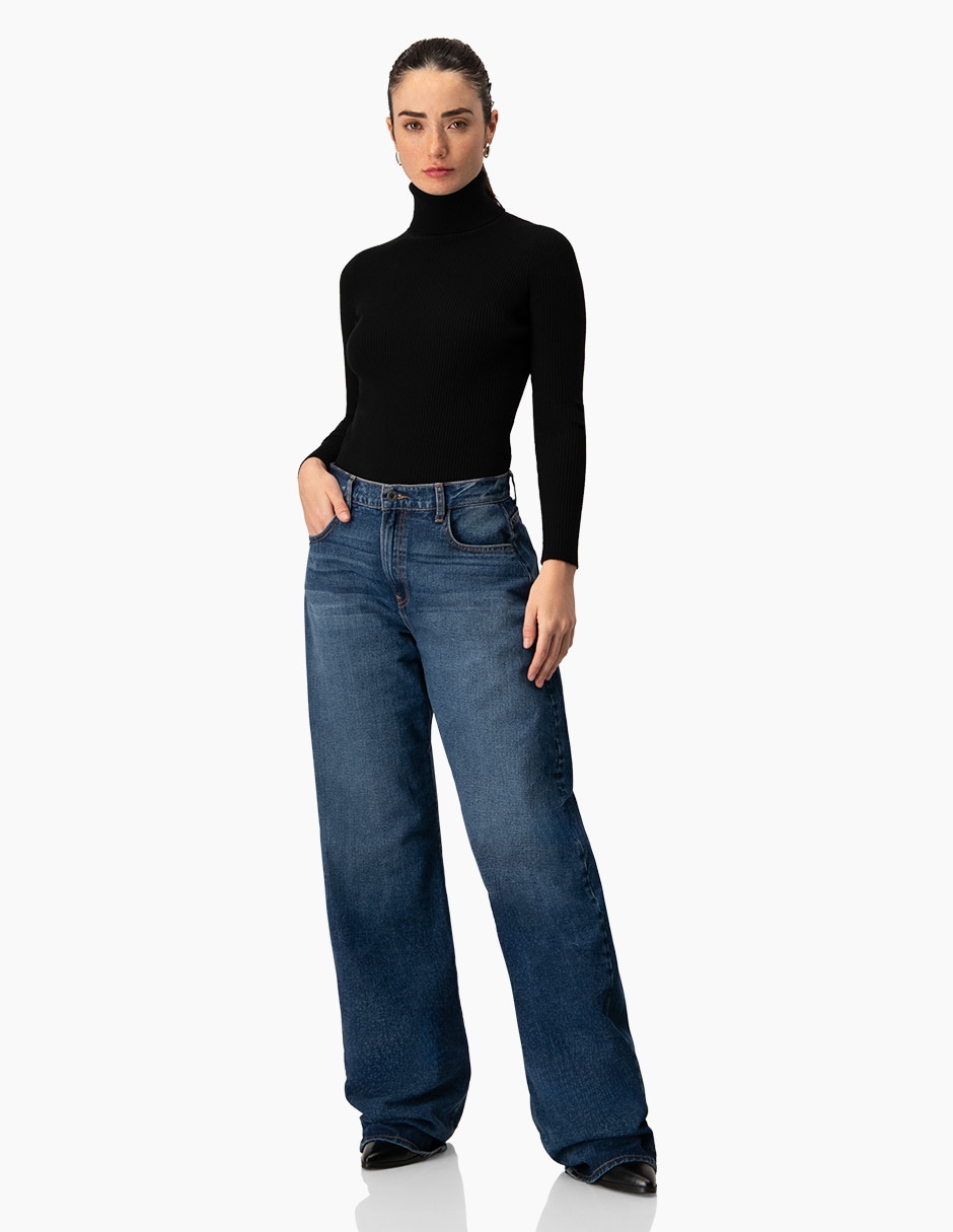 Jeans amplio para mujer 4