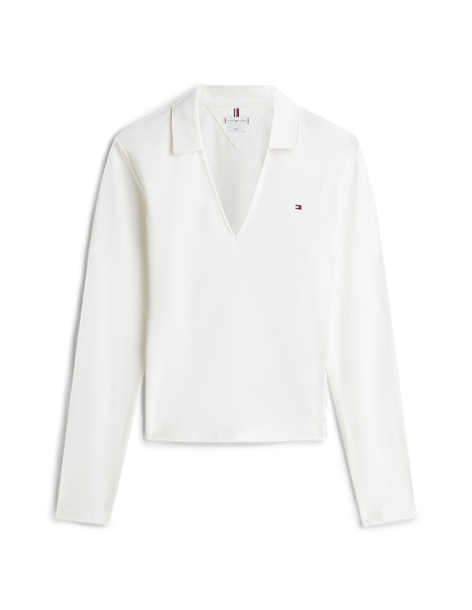 Playera tipo polo para mujer