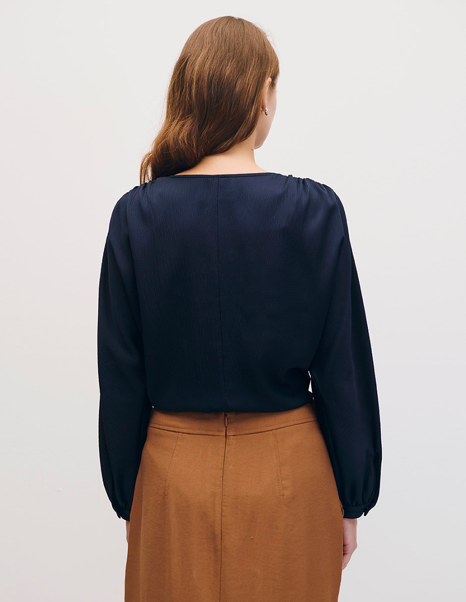 Blusa manga larga para mujer
