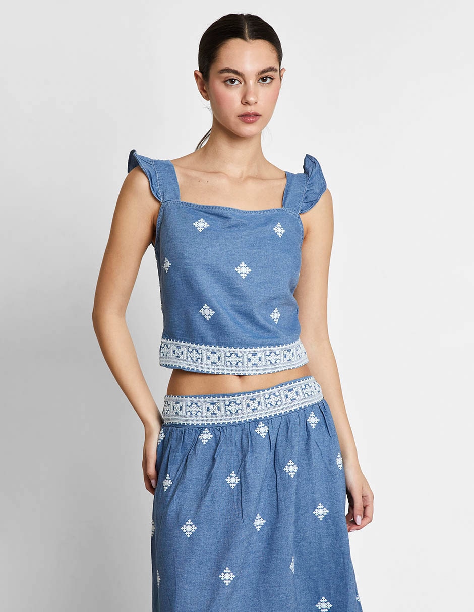 Blusa de tirantes para mujer