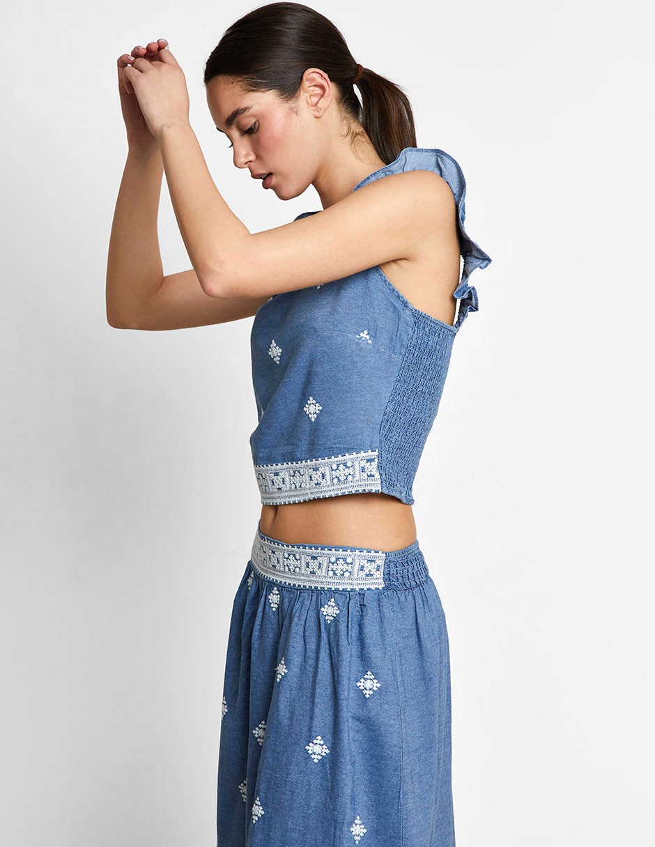 Blusa de tirantes para mujer 4