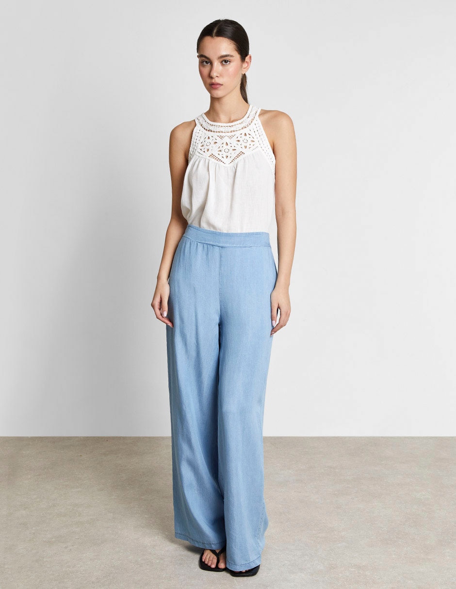 Pantalón relaxed Trucco amplio para mujer 3