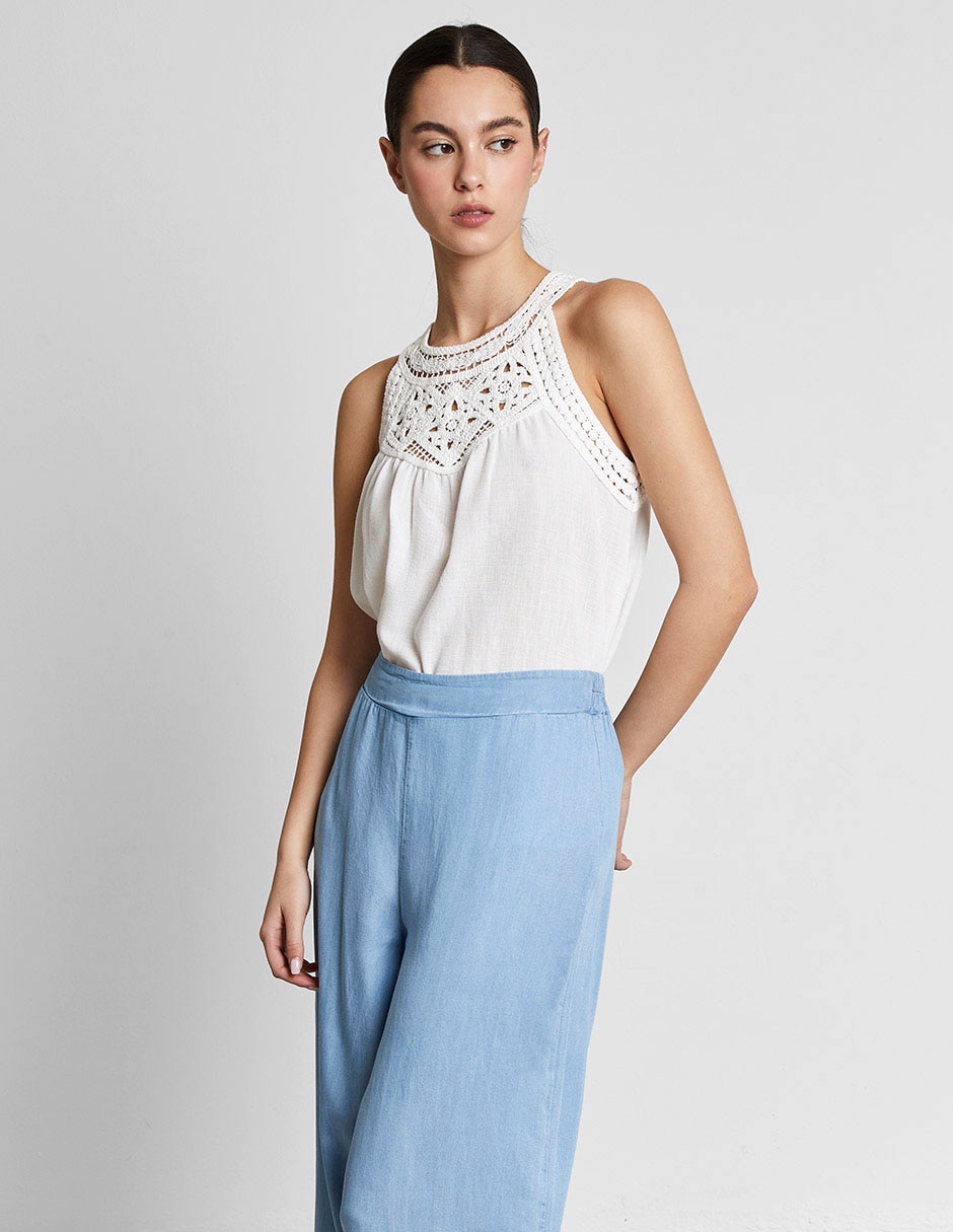 Pantalón relaxed Trucco amplio para mujer 4