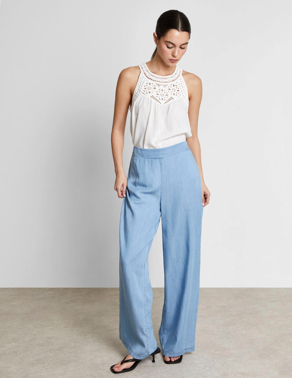 Pantalón relaxed Trucco amplio para mujer 5