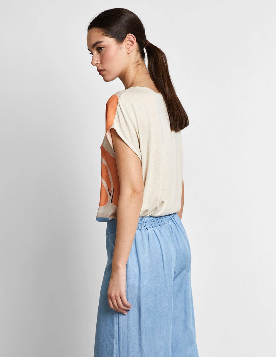 Blusa Trucco manga corta para mujer 3