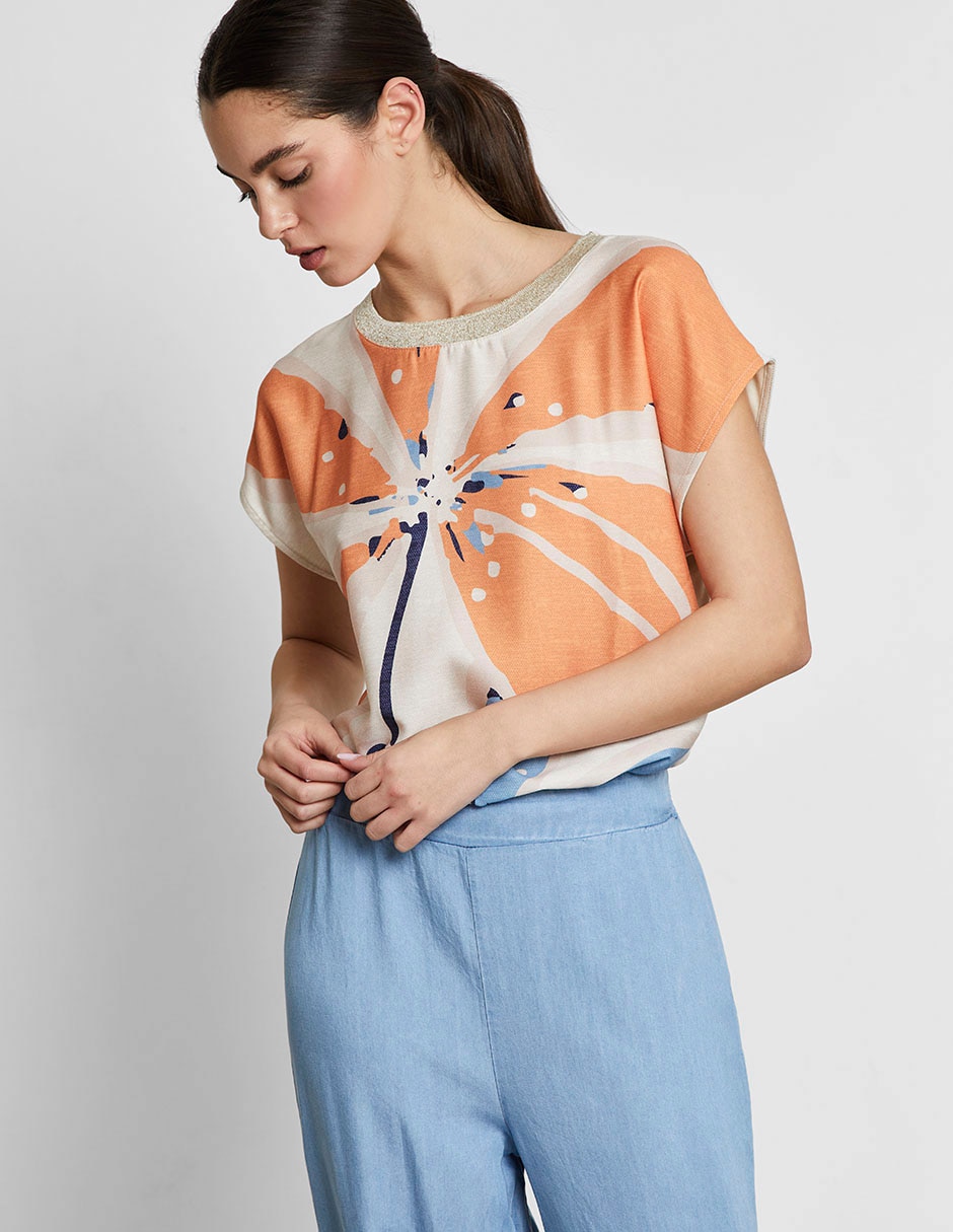 Blusa Trucco manga corta para mujer 4