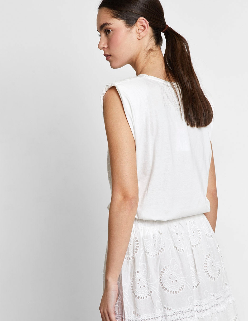 Blusa sin manga para mujer 3