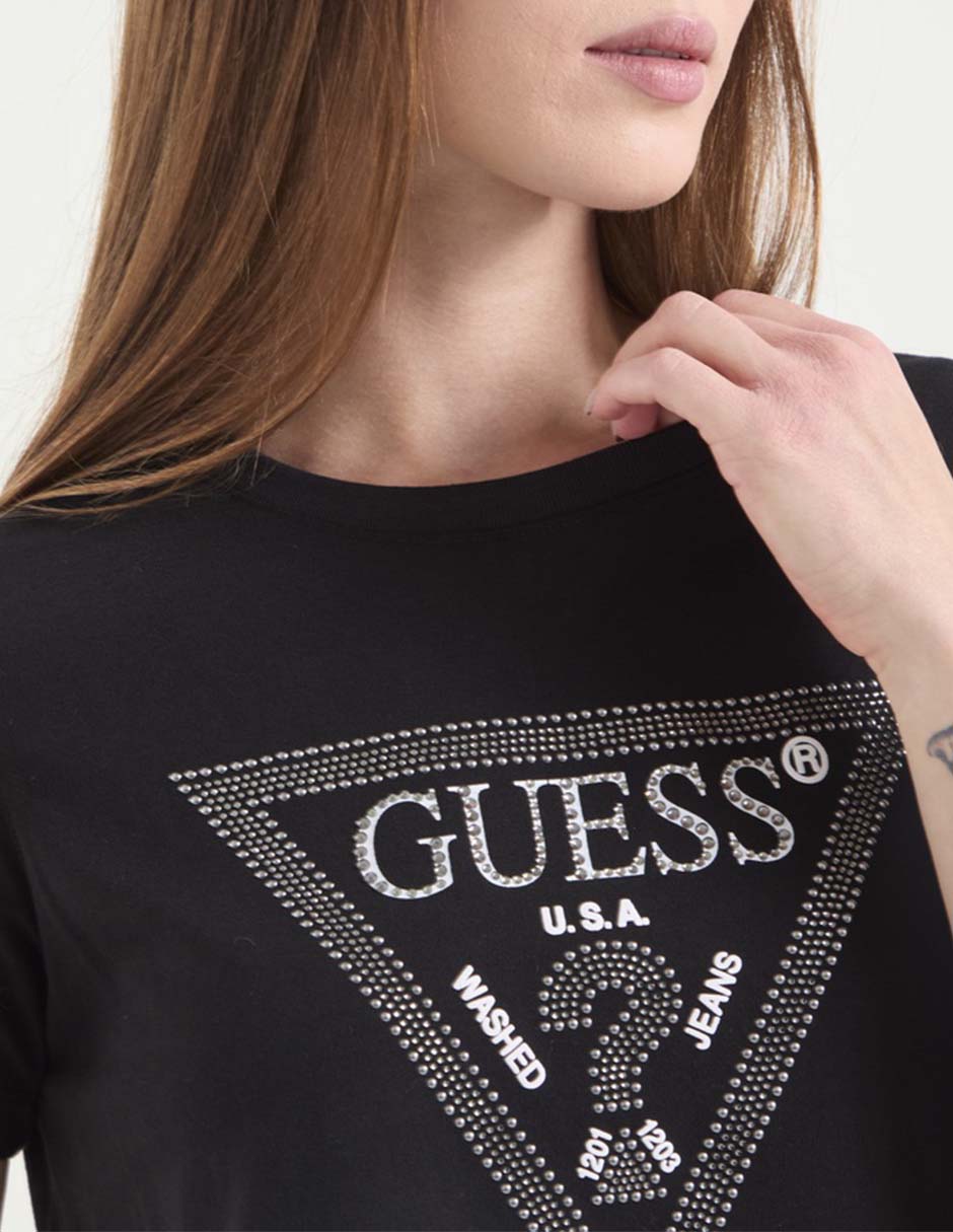 Playera manga corta cuello redondo para mujer 4