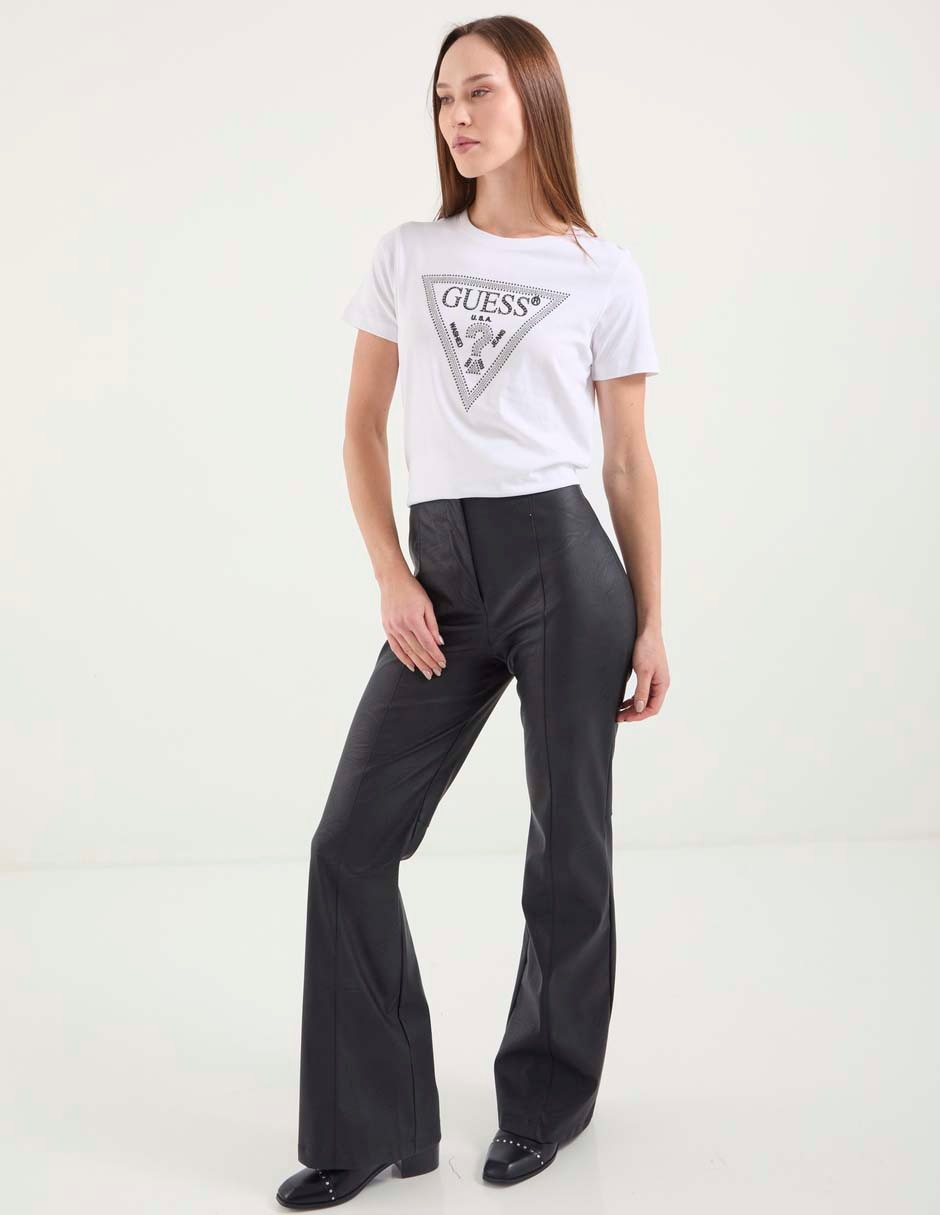 Playera manga corta cuello redondo para mujer 3