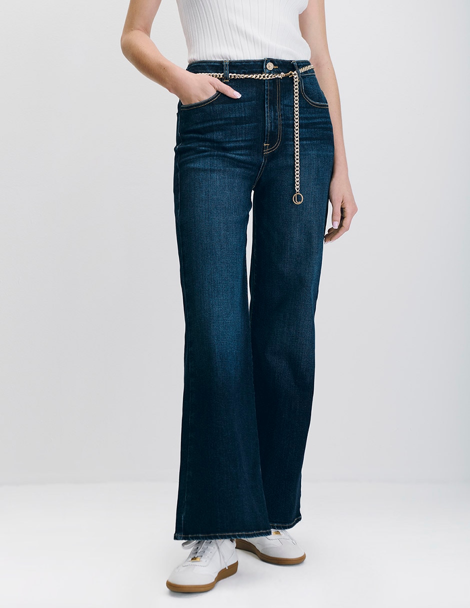 Jeans wide leg para mujer