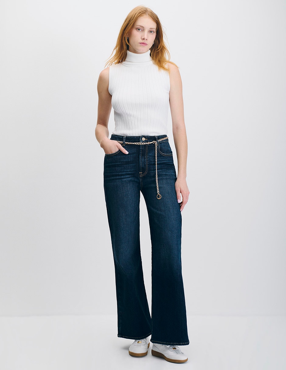 Jeans wide leg para mujer 2