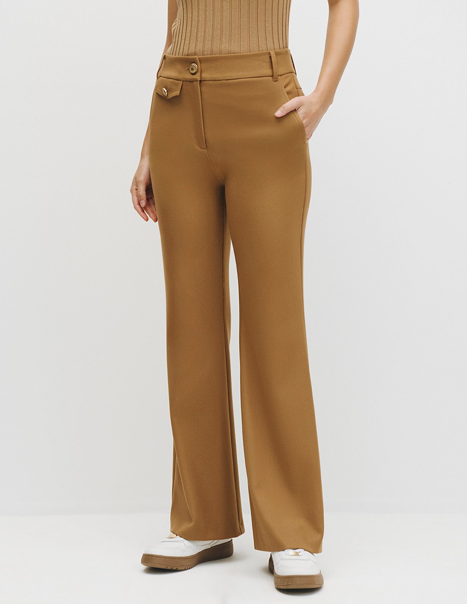 Pantalón acampanado para mujer
