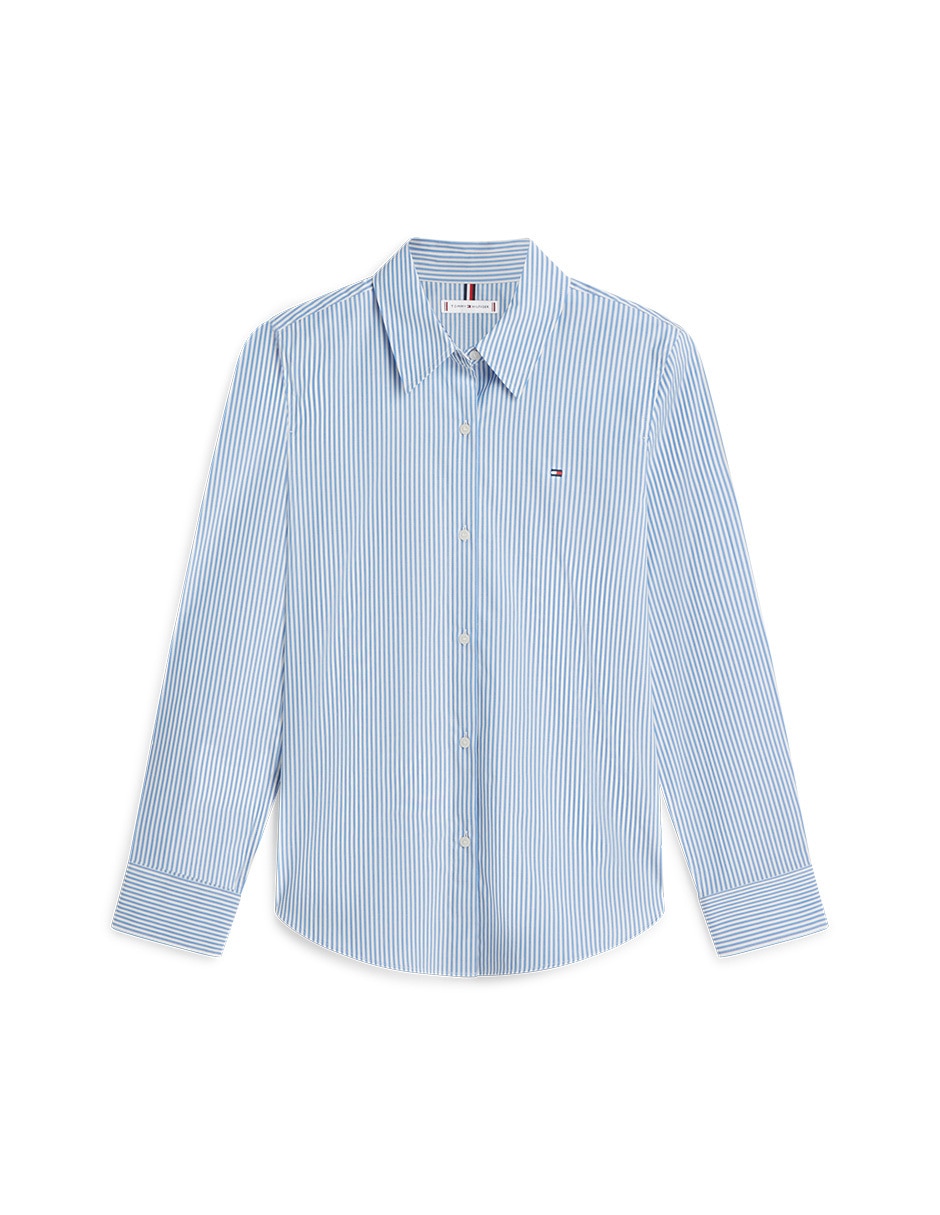 Blusa camisera manga larga para mujer