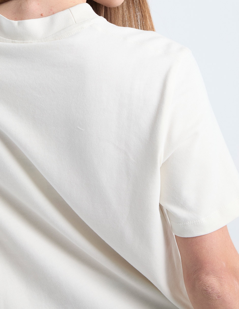 Playera manga corta cuello redondo para mujer 5