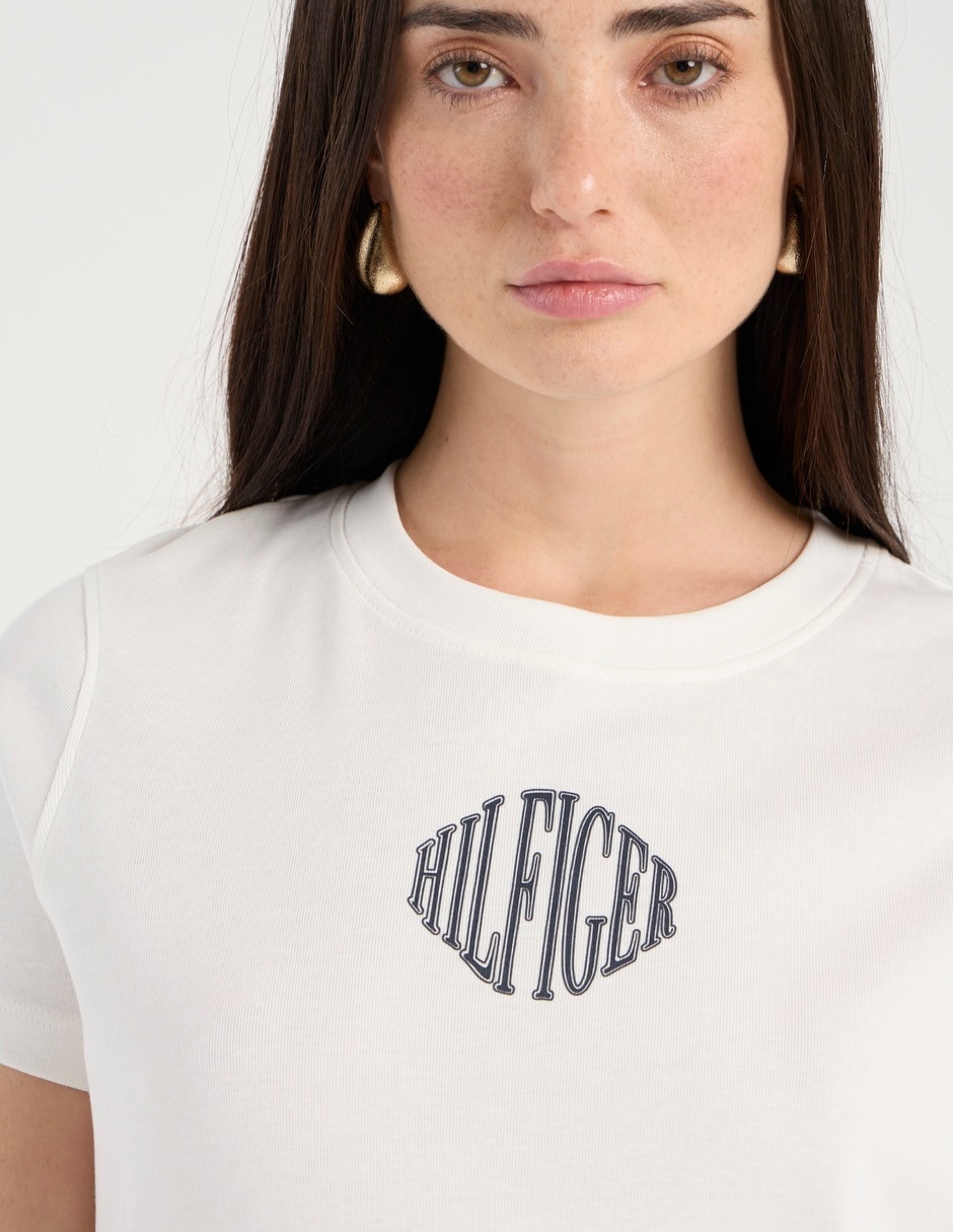 Playera manga corta cuello redondo para mujer 9