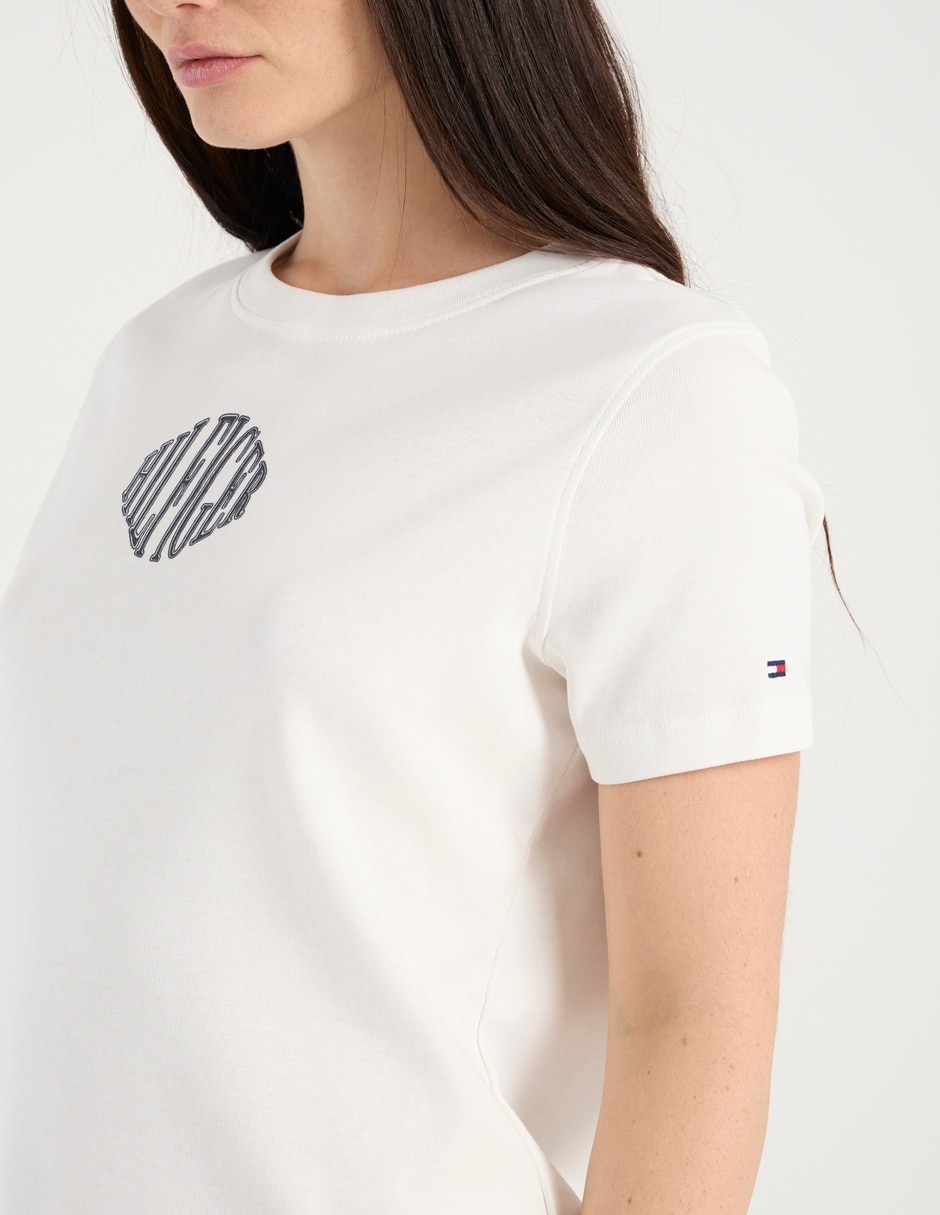 Playera manga corta cuello redondo para mujer 10