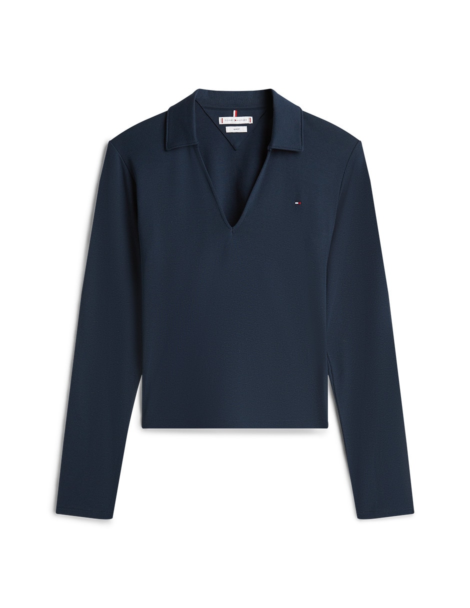 Playera tipo polo para mujer